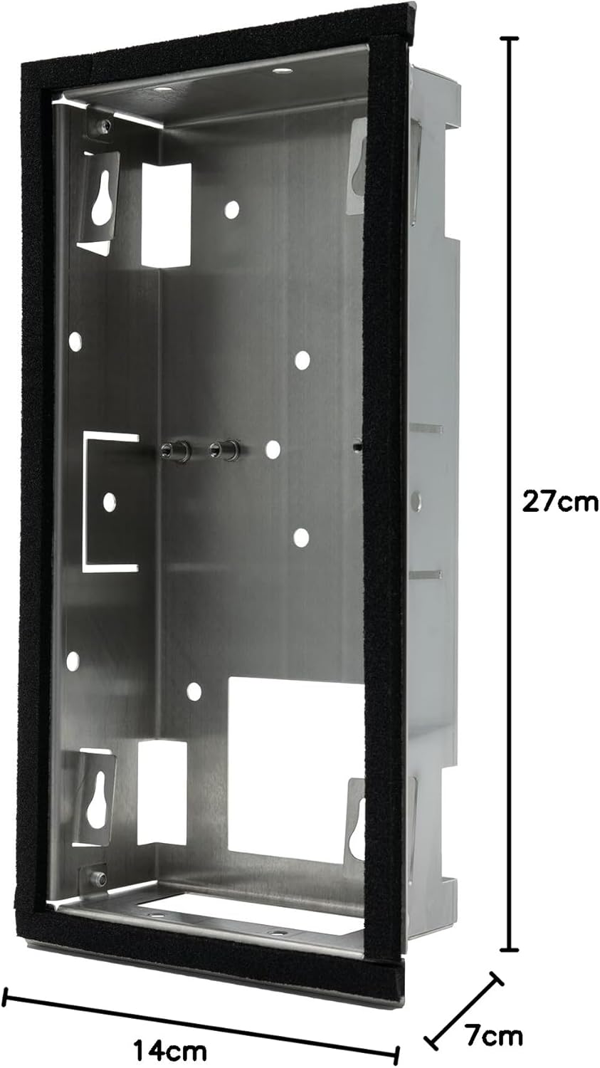 DoorBird D2101V Unterputz Montagerückgehäuse, Edelstahl V2A | Gehäuse für Video-Türsprechanlage