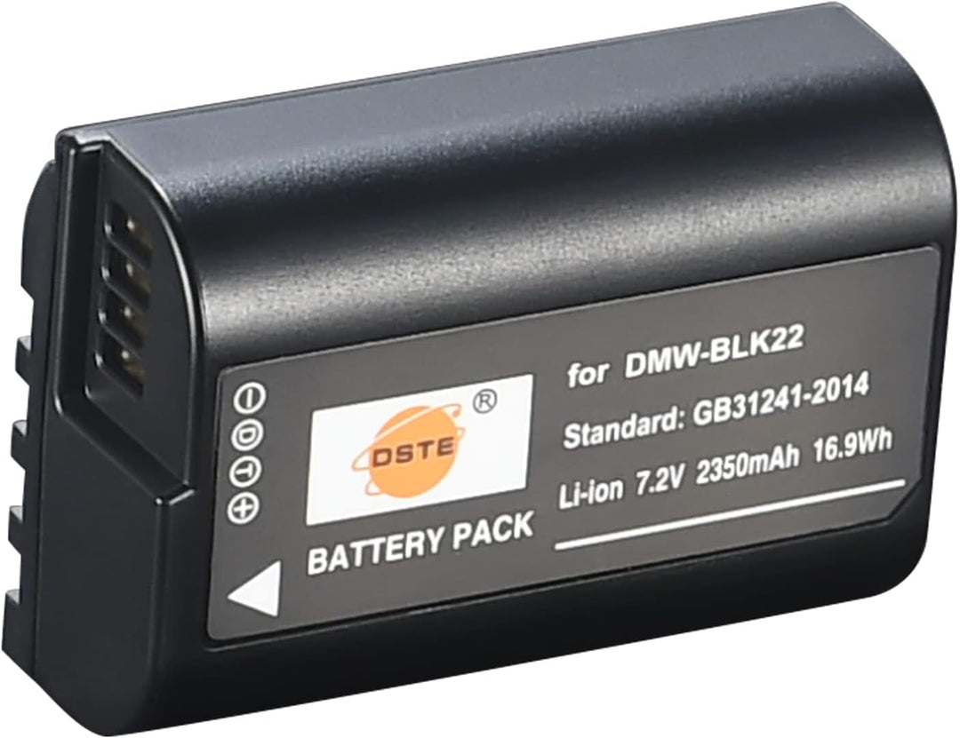 DSTE (2 Stück) Ersatz Batterie Akku Kompatibel für Panasonic DMW-BLK22 Sigma BP-61 Batterie,DC-S5 DC