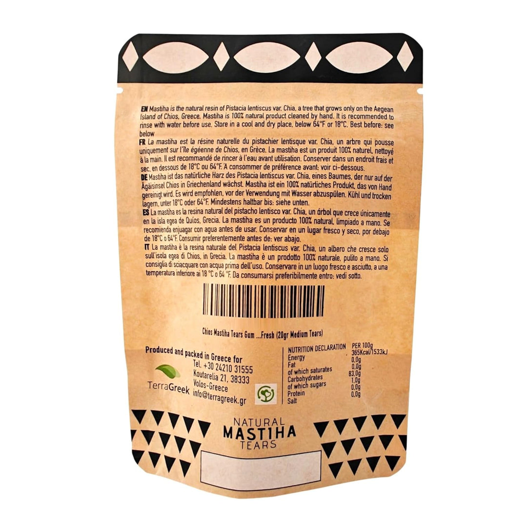 Chios Mastic Mastix erzeugt von Mastixerzeugern (20gr mittelgrosse Tränen)