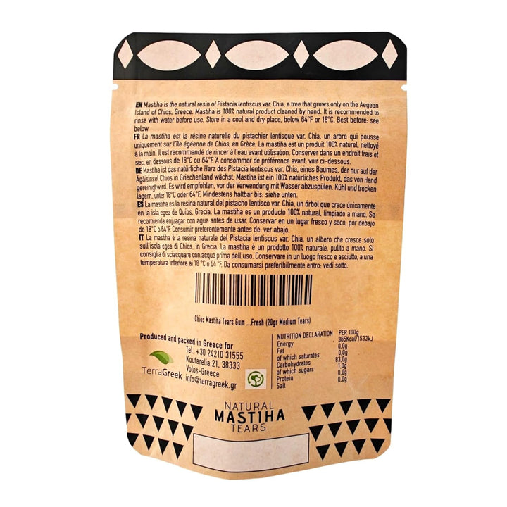 Chios Mastic Mastix erzeugt von Mastixerzeugern (20gr mittelgrosse Tränen)