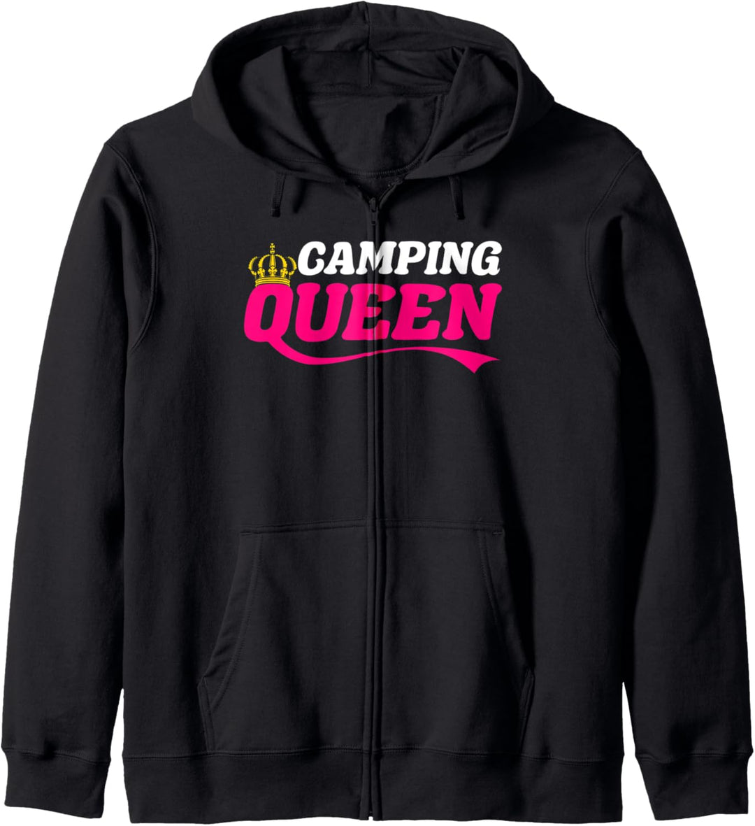 Queen Wohnwagen Camping Wohnmobil Frauen Camper Campen Zelt Kapuzenjacke