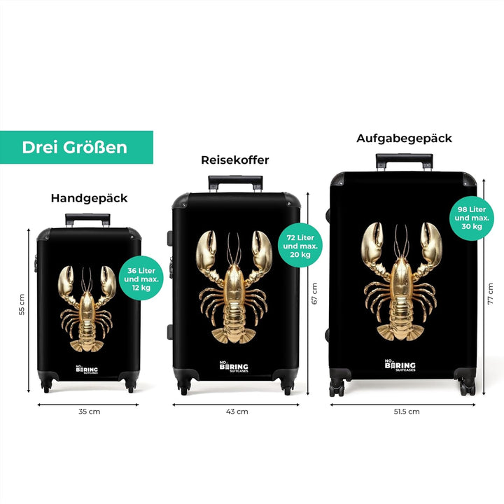 Koffer XL Gross 77x51.5x28 cm Reisekoffer mit Rollen Leicht Trolley grosser Hartschalenkoffer Rollko