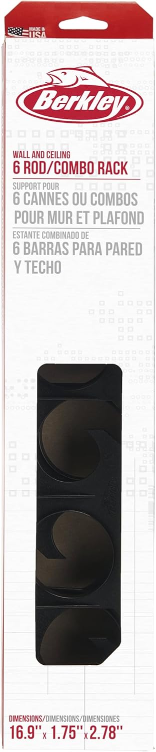 Berkley Angelrutenhalter und Rutenhalter Wand/Decke mit 5 Stangen oder Kombination, Wand/Decke mit 5
