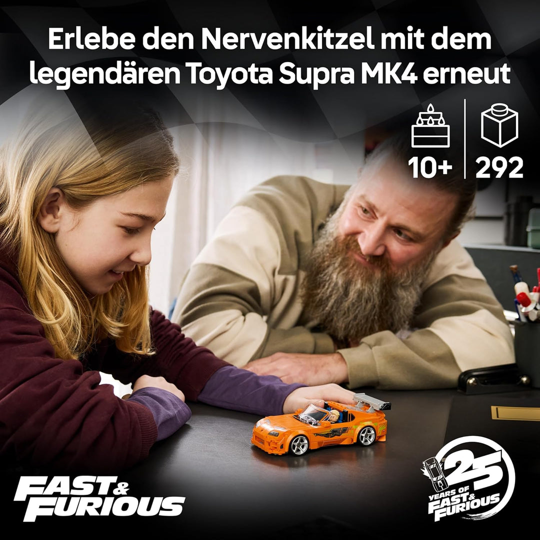 LEGO Speed Champions The Fast and The Furious Toyota Supra MK4 - Auto Spielzeug - Modellbau mit Brya