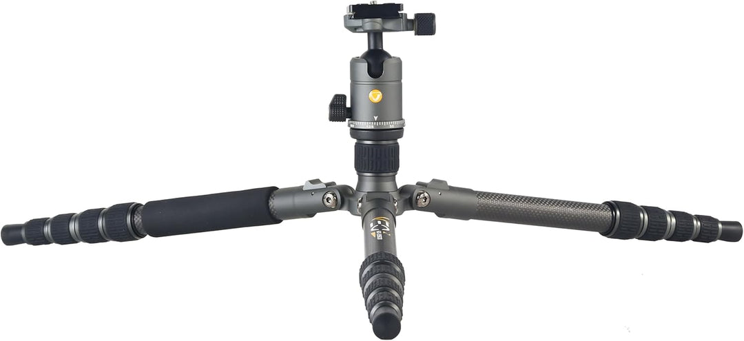 Vanguard VEO 3GO 235CB - Reisestativ aus Carbon, Silber - schwarz Tripod, Tripod