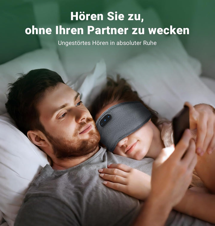 ink-topoint Schlafkopfhörer Bluetooth 5.4 Stirnband aus Bambus-Baumwolle | Als Stirnband-Kopfhörer b