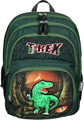 Primus-Versand T-REX - Dinosaurier - SPIRIT Soft 3D - Schulranzen-Set 6 tlg. mit FEDERMAPPE und SPOR
