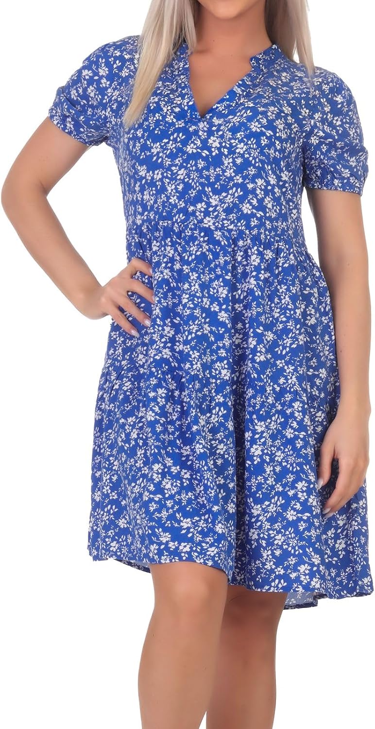 Only Damen Kleid 15222215 XS Dazzling Blue 473 Lovely Floral, XS Dazzling Blue 473 Lovely Floral