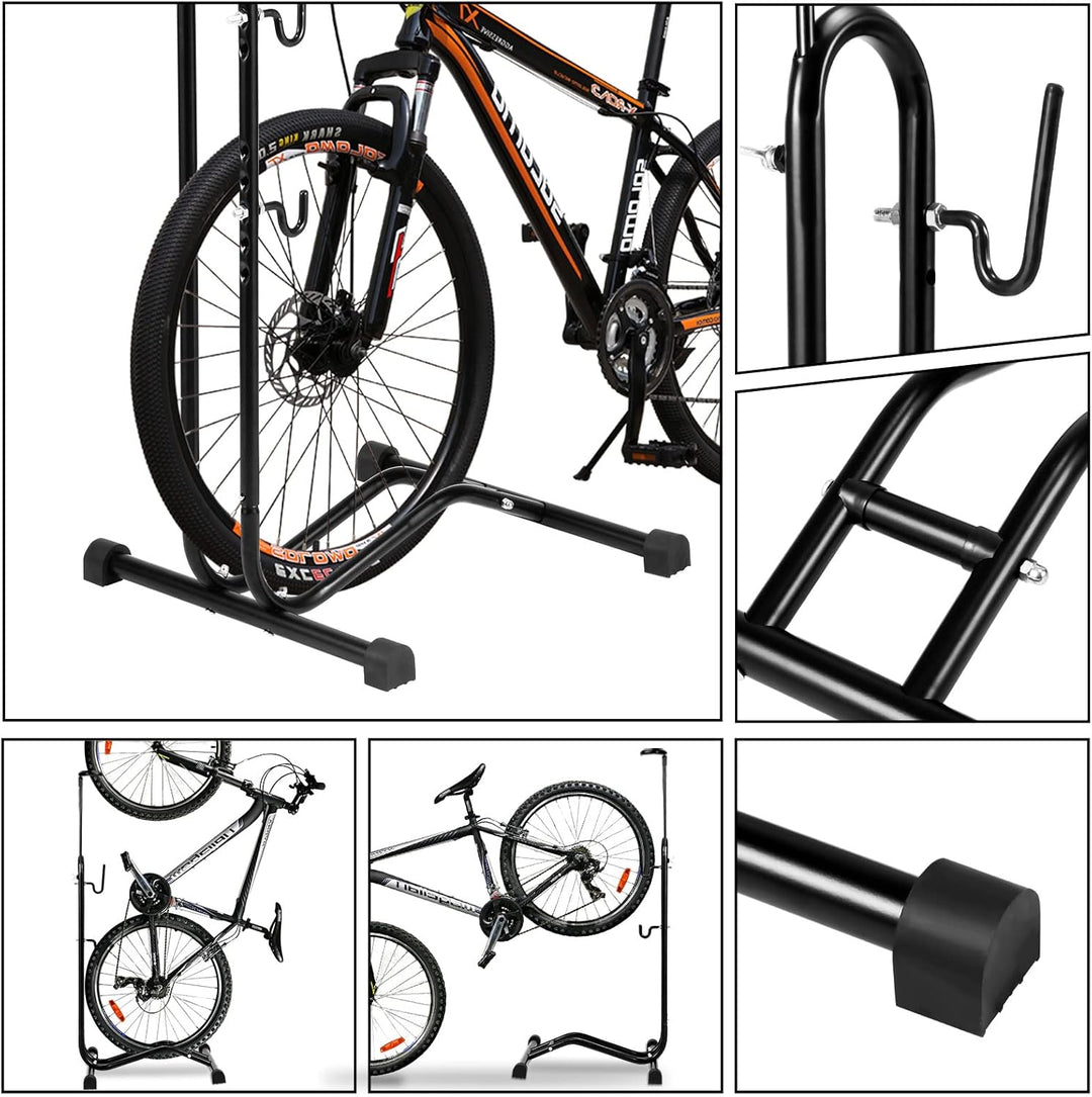 2x Ikodm 3 in 1 Fahrradständer bis 6.5cm Abstellständer bis 27.5" Fahrradgrösse, Fahrräder Wartungss