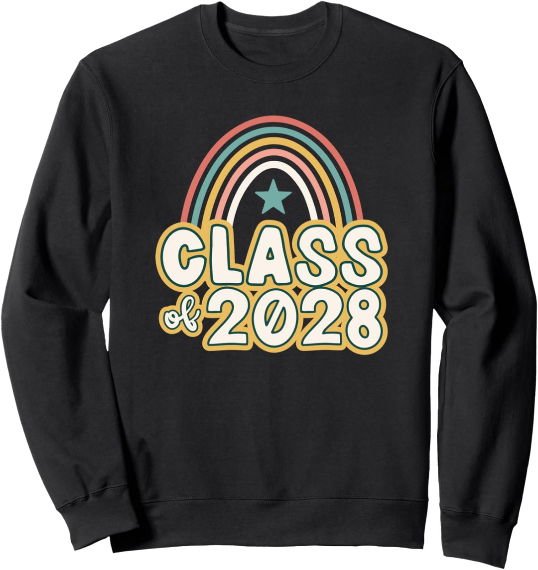 Back to School | Retro Boho Rainbow | Class of 2028 Sweatshirt