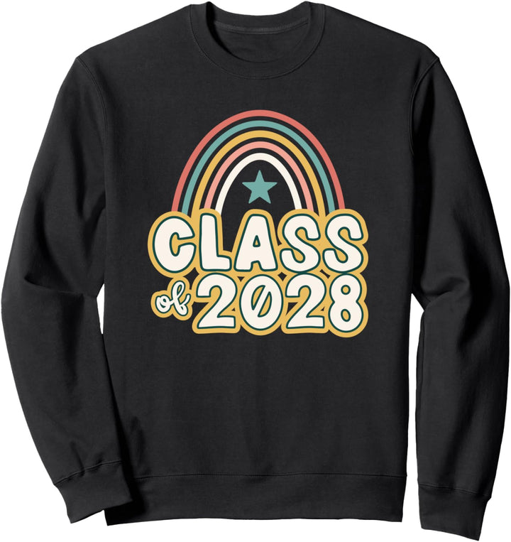 Back to School | Retro Boho Rainbow | Class of 2028 Sweatshirt