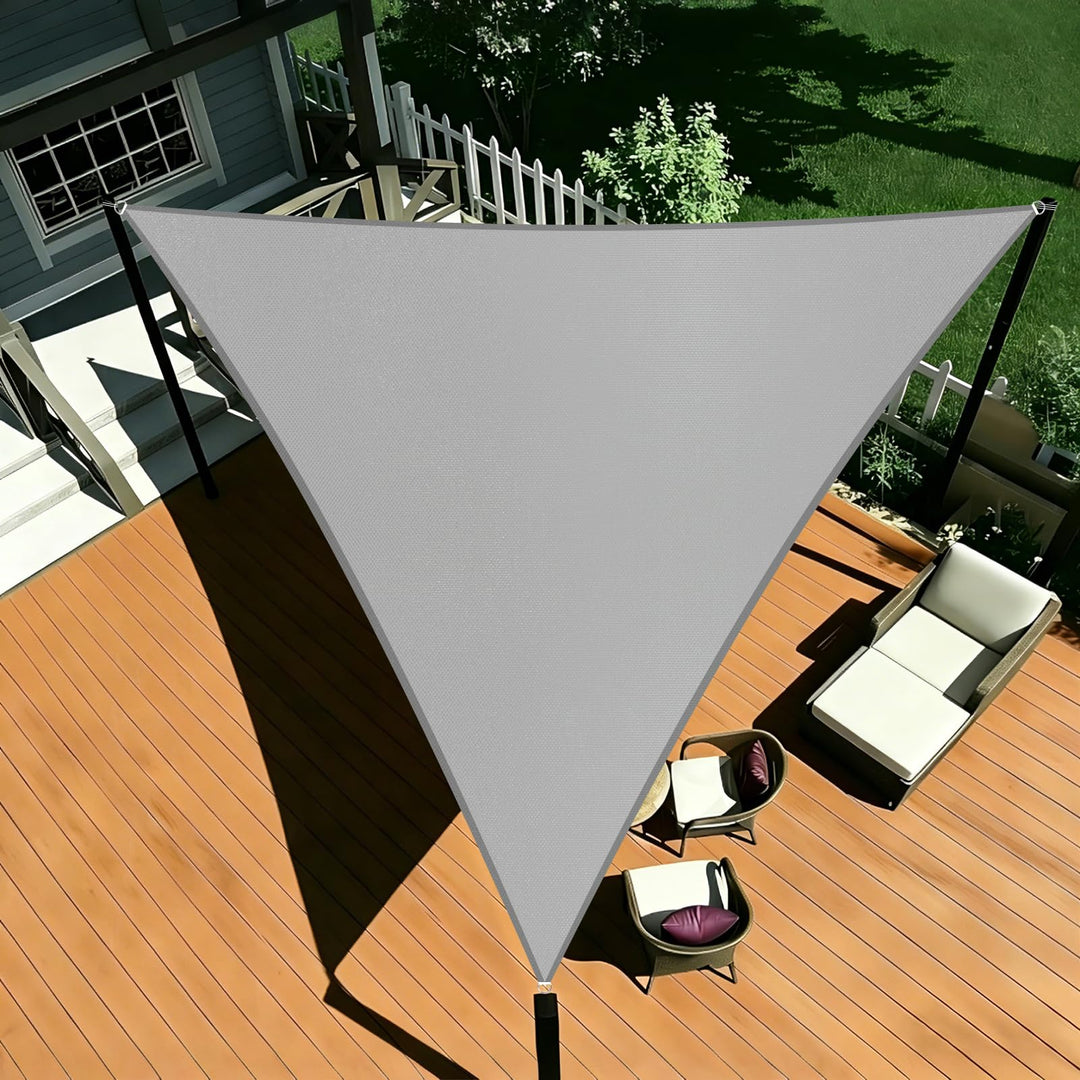 Shade&Beyond Sonnensegel Wasserdicht Dreieckig 3x3x3m, 95% UV-Schutz PES Polyester inkl Befestigungs