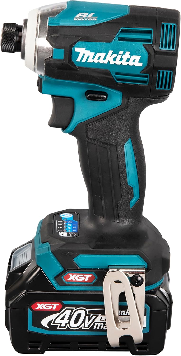 Makita TD001GD201 Akku-Schlagschrauber 40V max. / 2,5 Ah, 2 Akkus + Ladegerät im MAKPAC Petrol mit 2