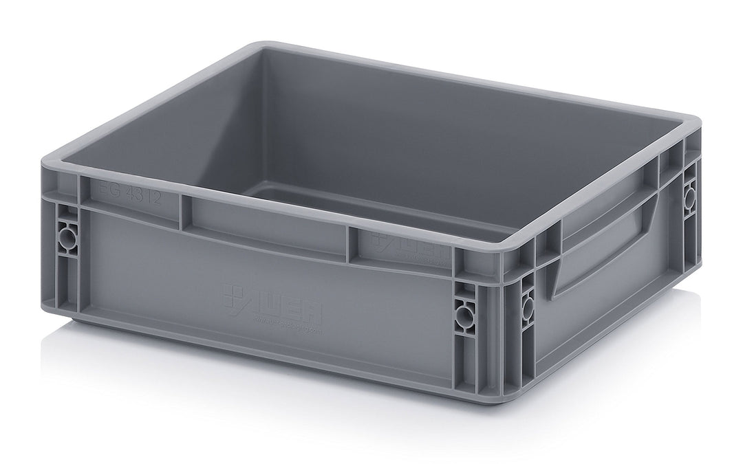 Auer Packaging Eurobehälter-Eurobox 40 x 30 x 12 grau inkl. gratis Zollstock