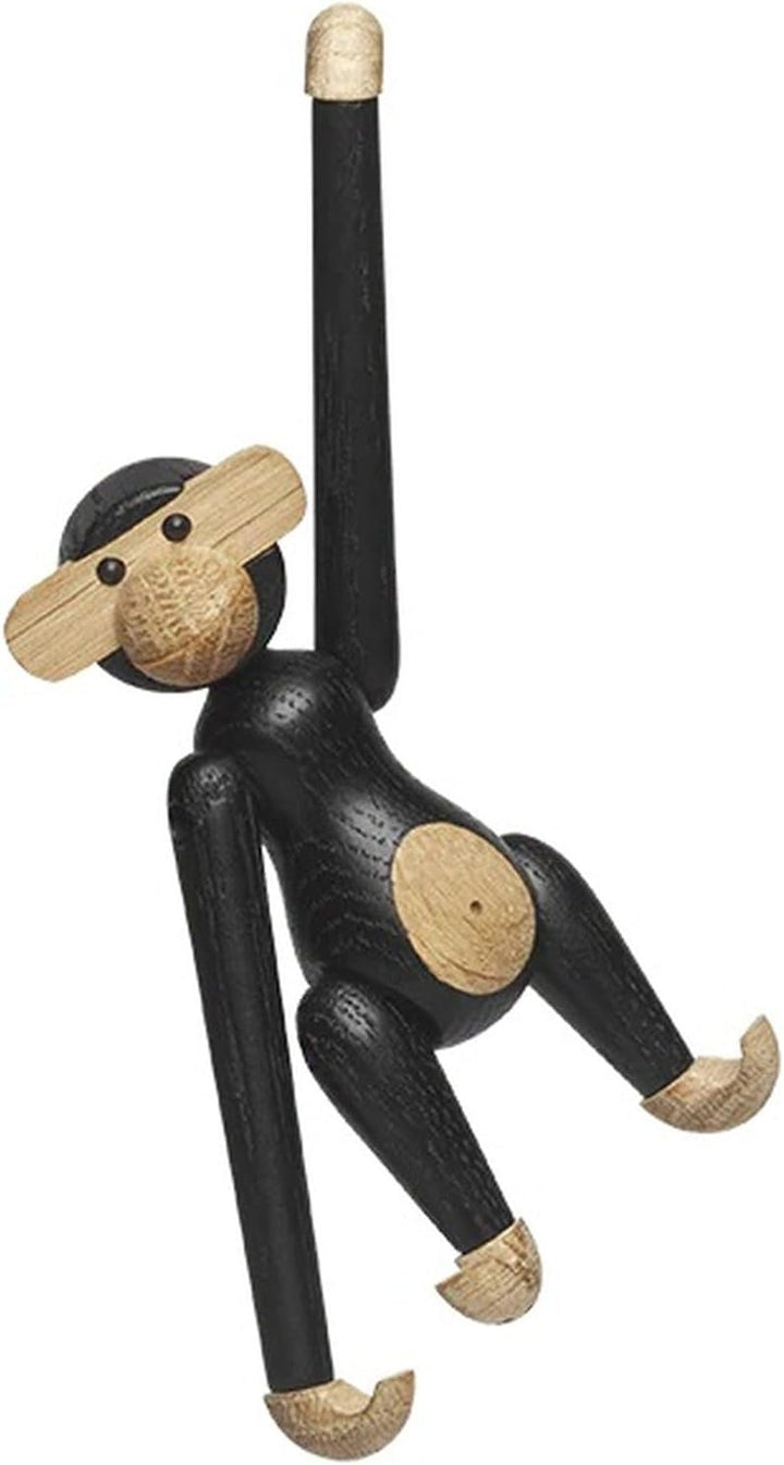 Kay Bojesen AFFE Mini Figuren 9.5 cm Affen Weihnachtsdekoration, Holz dunkel H9.5 cm Dunkel Gebeizte