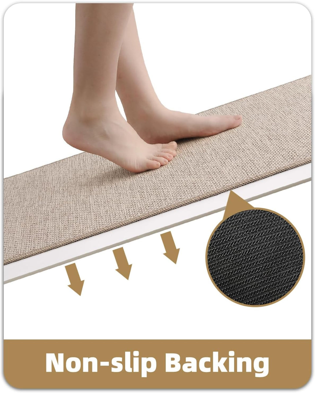 Color G 2 Stück Küchenläufer, Küchenteppich Waschbar Rutschfest, Teppich Läufer Küche, Teppich Küche