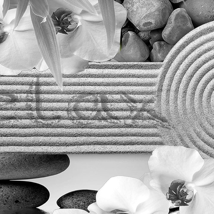 Runa Art Wandbilder Feng Shui Sand 5 Teilig Bild auf Vlies Leinwand Deko Wohnzimmer Schlafzimmer Spa