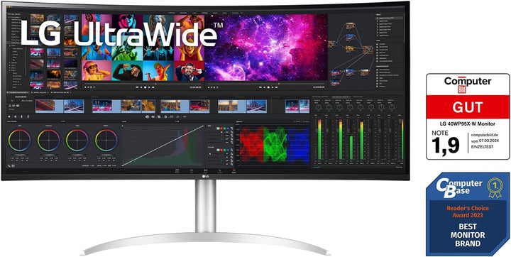 LG Electronics 40WP95XP-W UltraWide™ WUHD 5K 39,7" (100,86cm), 5120 x 2160, 21:9, AMD FreeSync™, HDR