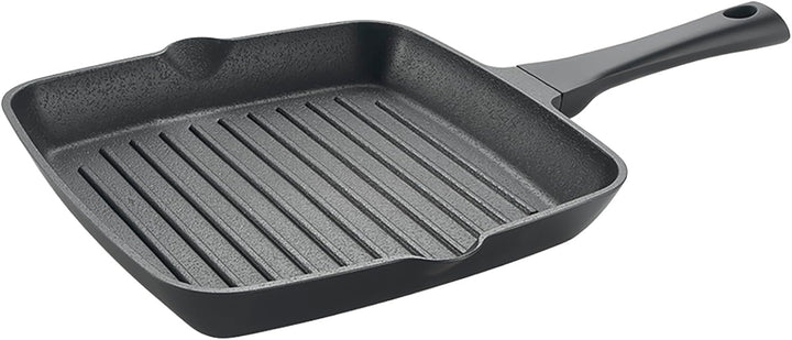METALTEX ASADORA Grill ALUMINIO FUNDIDO 'XPERT' 28x28 CMS, Detailed in The Description, Schwarz Gril