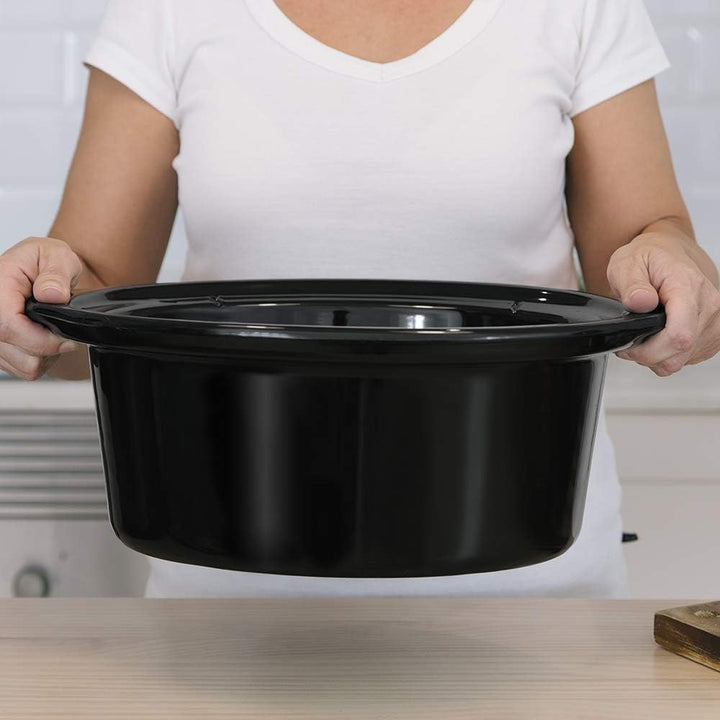 Cecotec 5,5-Liter-Kocher Chup Chup, ovaler Keramikkübel, Glasdeckel mit Silikondichtung, komplettes