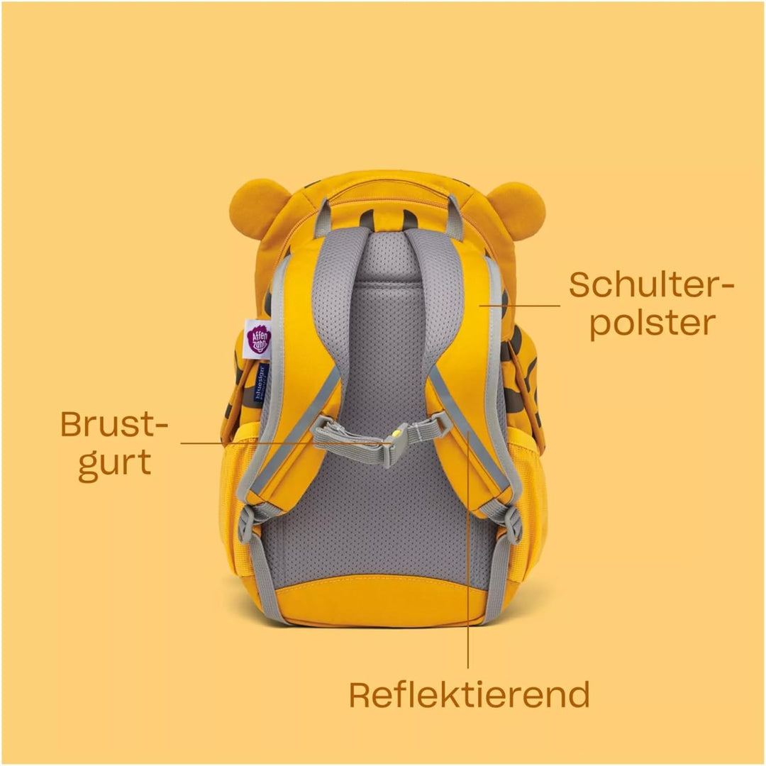 Affenzahn Grosser Freund Kindergartenrucksack für 3-5 Jährige Kita Verspielt Funktional 8L Volumen H