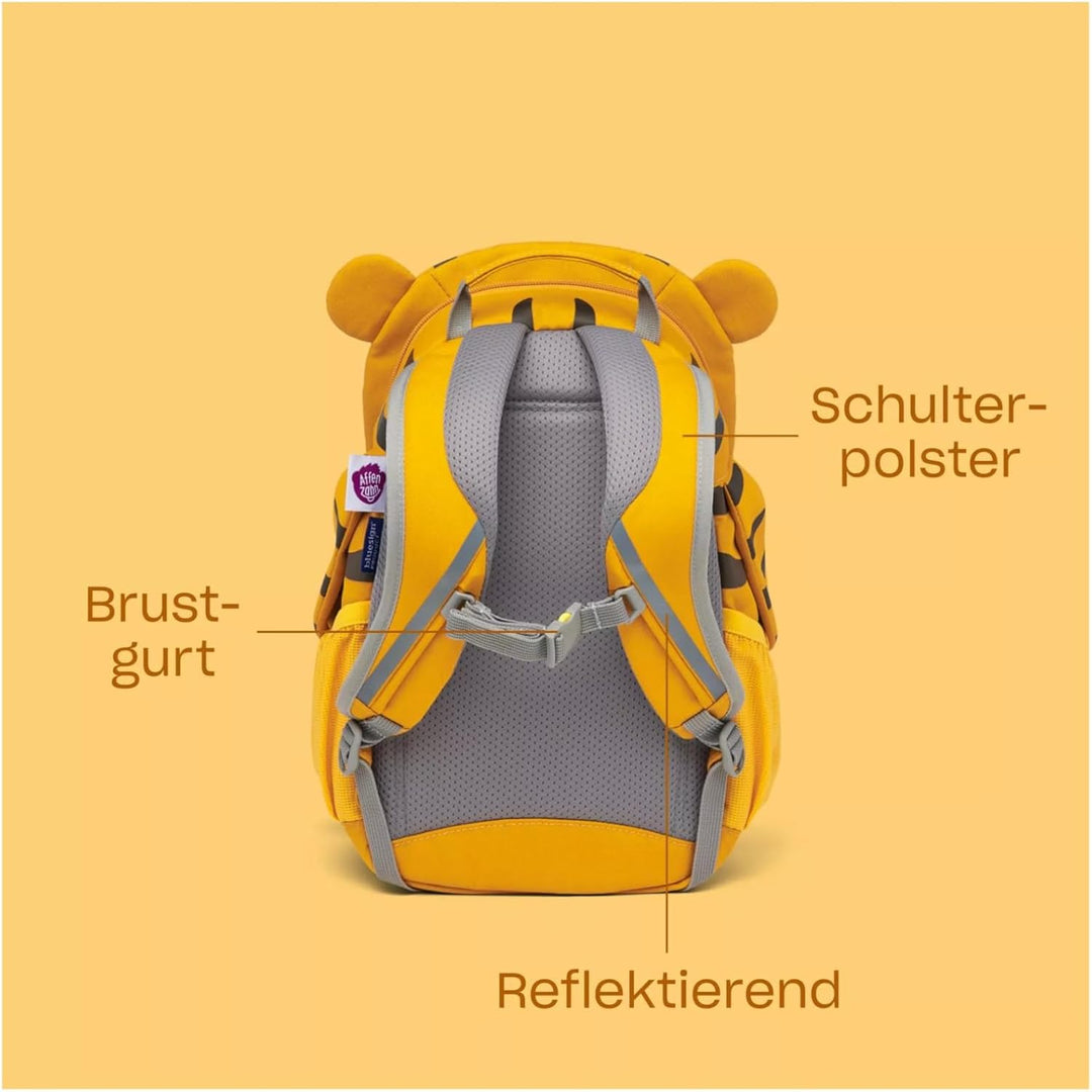 Affenzahn Grosser Freund Kindergartenrucksack für 3-5 Jährige Kita Verspielt Funktional 8L Volumen -