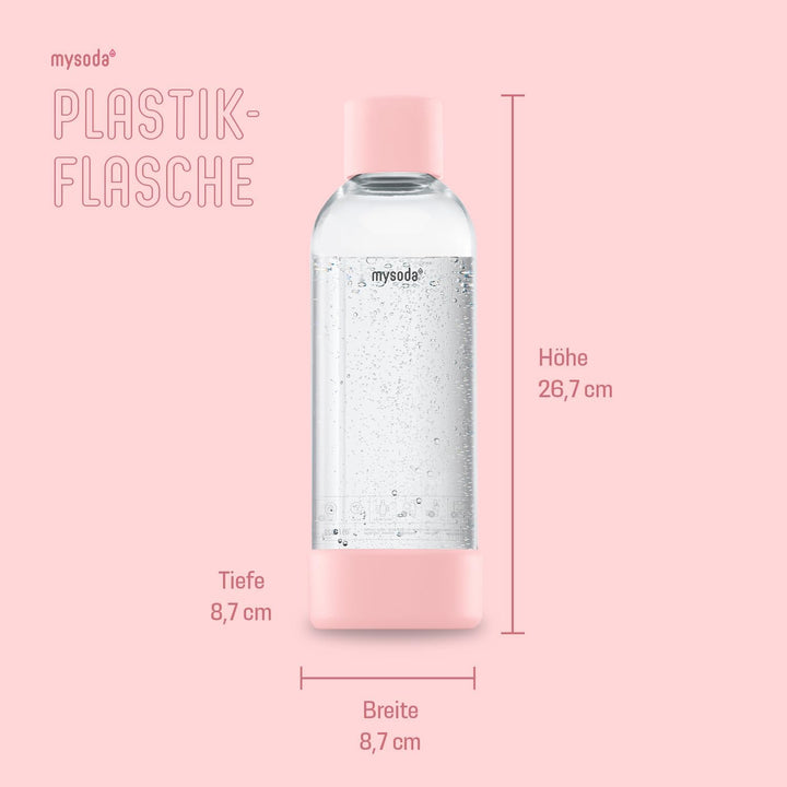 Mysoda: Wasserflasche für Wassersprudler, BPA-freies Plastik, mit "Quick-Lock" Schnellverschluss, De