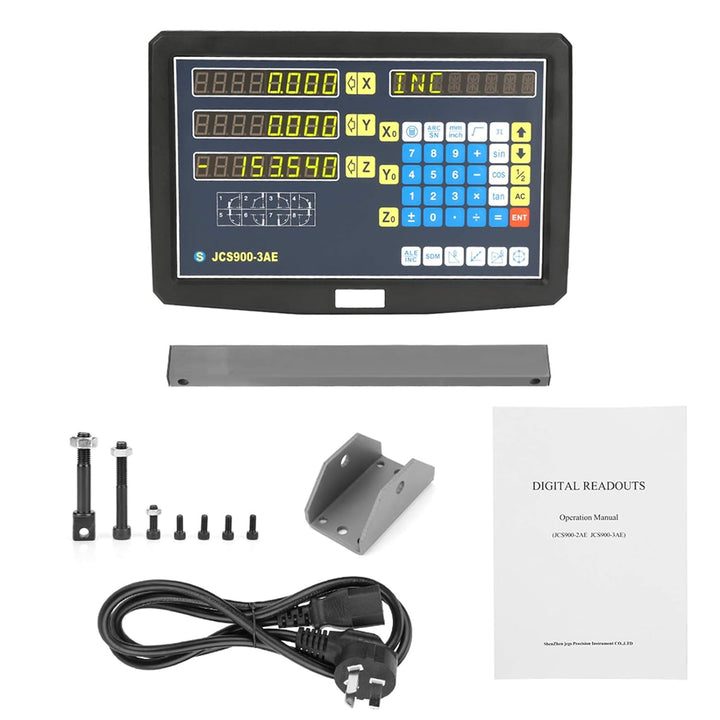 EVTSCAN 3 Axis 10 ″ LCD Digital Readout Console, DRO System für Drehmaschinen, Fräsmaschinen, Schlei