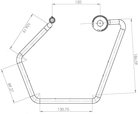 Satteltaschenhalterung Sportster Modelle (1995-2015), ausser XR-Modelle linke Seite Buffalo Bag.