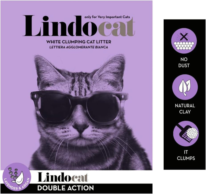 Lindo Cat Katzenstreu Lavendel Aroma feine Körnung 10 Lt, farblos