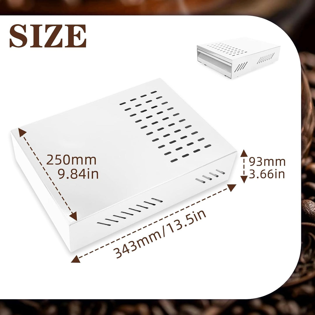 Kaffee Klopf Box Behälter, Edelstahl Kaffee Abklopfbehälter Sudschublade mit Klopf-Stick, Verdickter