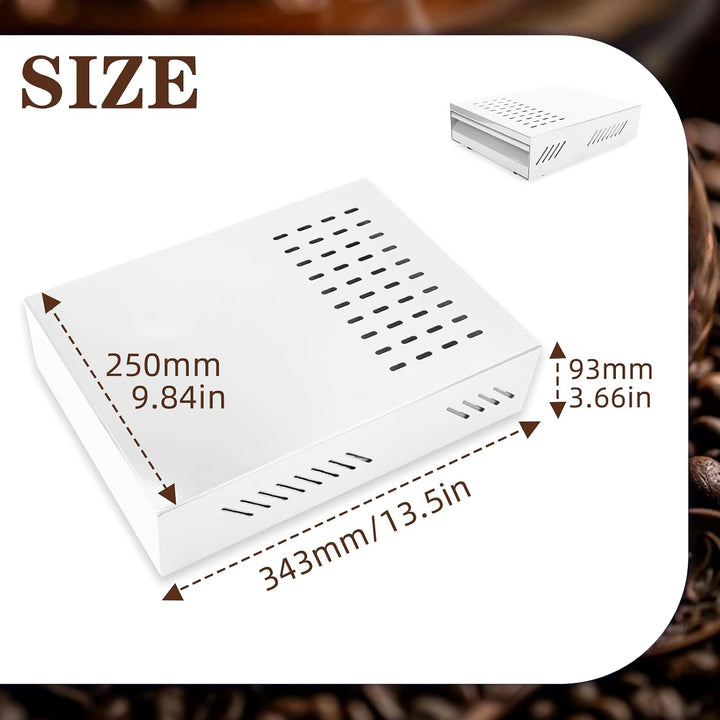 Kaffee Klopf Box Behälter, Edelstahl Kaffee Abklopfbehälter Sudschublade mit Klopf-Stick, Verdickter