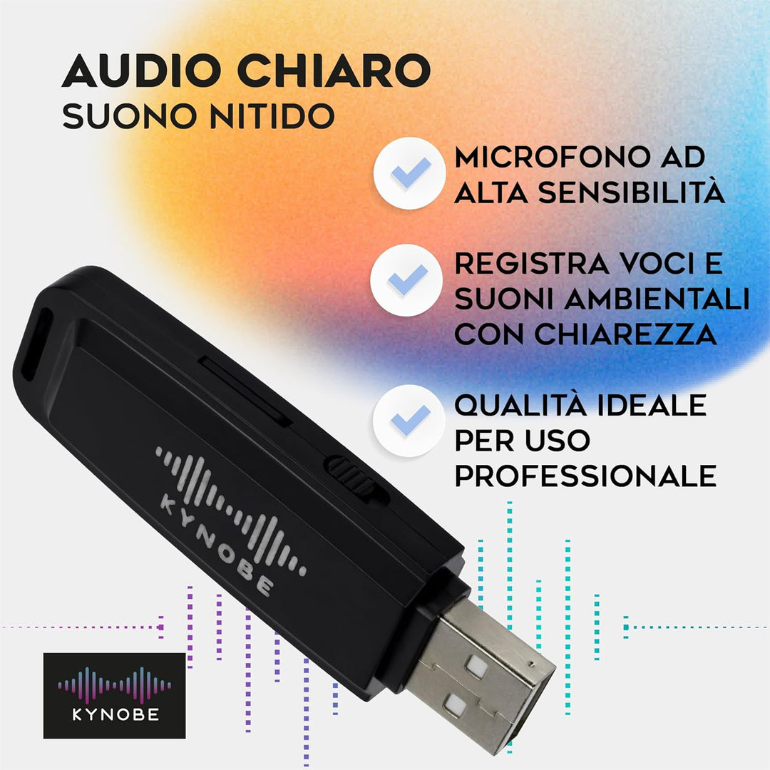 sprachrecorder Diktiergerät mit 32GB MicroSD - Kompakter Sprachrekorder mit klarem Klang – Mini Dikt
