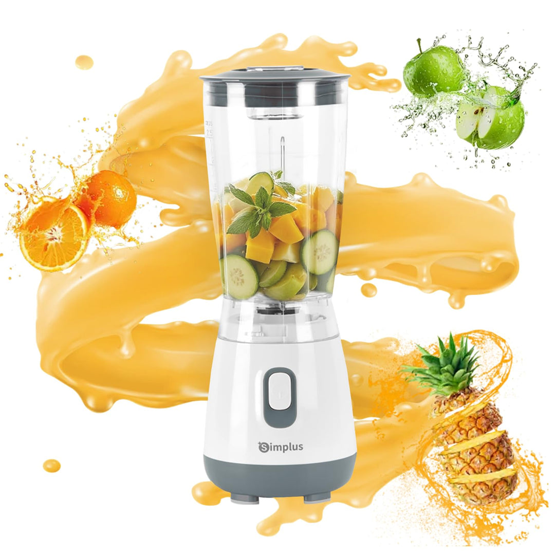 SIMPLUS Standmixer 600 ml, kompakter Smoothie Mixer mit 23000 U/min, 250W Küchenmixer mit 4-fach Ede
