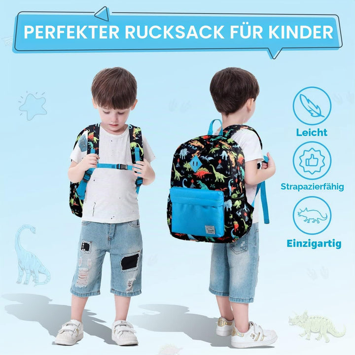 VASCHY Rucksack für Kinder, niedlich, Jungen, wasserdicht, leicht, Kindergarten, Schulranzen, Mädche