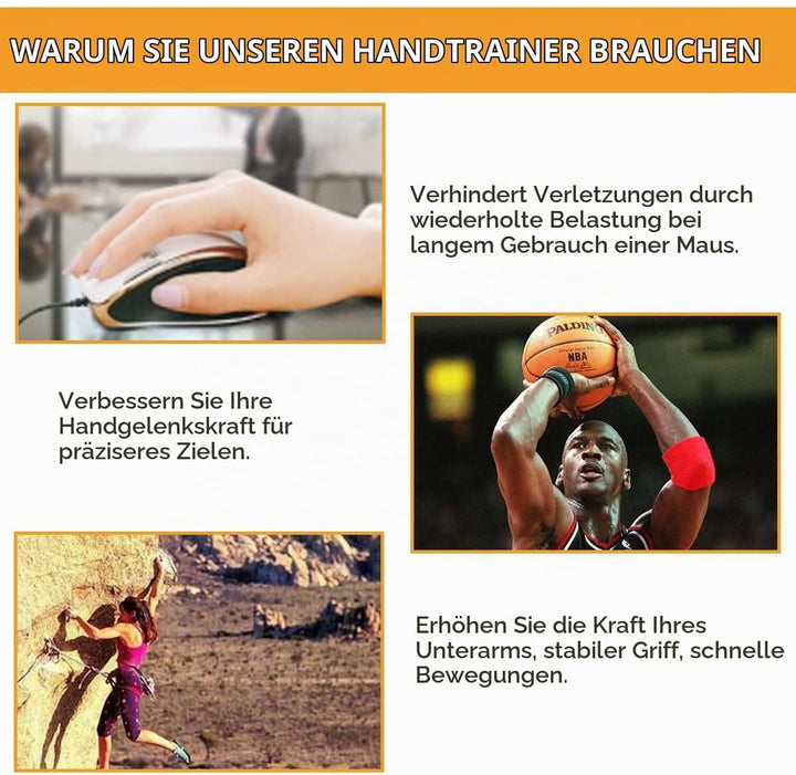 COVVY Handgriff-Stärker, 3er-Pack (150,200,250 LBS) Griffkrafttrainer, Unterarmstärker, Handstärker,