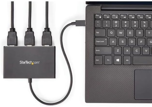 StarTech.com 3-Port USB-C Multi-Monitor Adapter, USB-C auf 3x HDMI MST Hub, Dreifach 1080p 60Hz HDMI