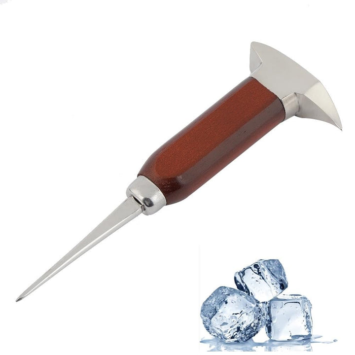 Eispickel Edelstahl für Küchenbars Cone Cuber Muddler Hammer, 6,7" mit Sicherheitsgriff