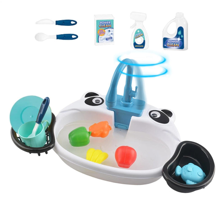 Kinderspülbecken mit fliessendem Wasser Outdoor Küchen-Rollenspielzeug | Wasserspüle Für , Mädchen,