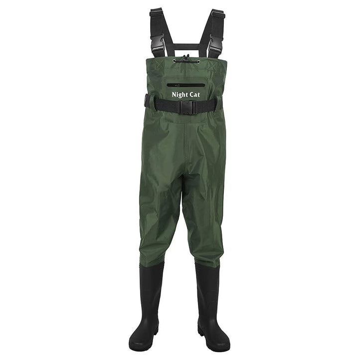 Night Cat Wathose Herren Damen Frauen Wathose mit Stiefeln Wasserdichte Atmungsaktive Crosswater Wad
