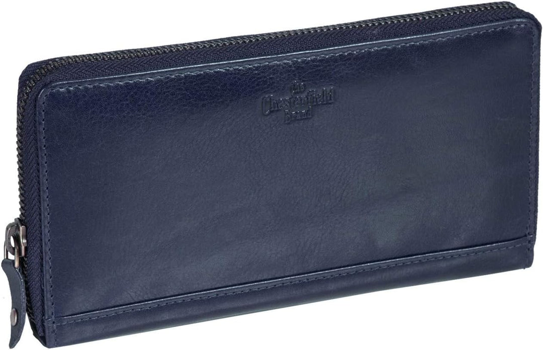 The Chesterfield Brand Leder Portemonnaie Navy Bridget RFID Safe