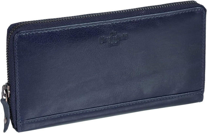 The Chesterfield Brand Leder Portemonnaie Navy Bridget RFID Safe