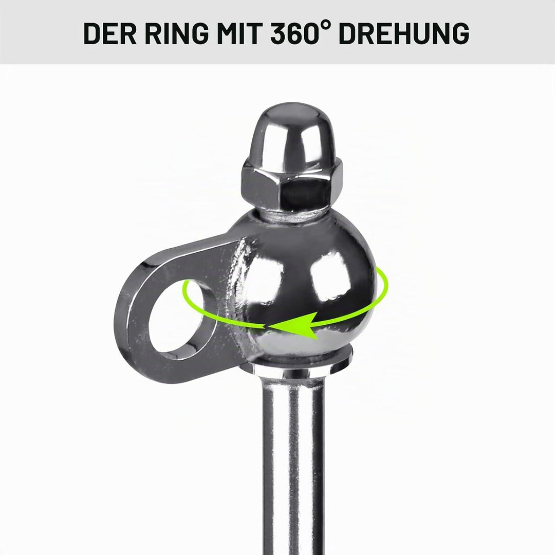 30,5 cm Bodenanker, 4 Stück robuste Zeltheringe, wiederverwendbar mit Bohrer, für Campingzelte, Tram
