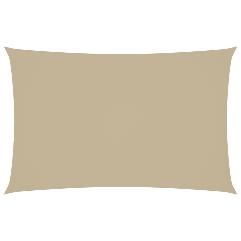 vidaXL Sonnensegel Oxford-Gewebe Rechteckig 2x5 m Beige Beige 2 x 5 m, Beige 2 x 5 m