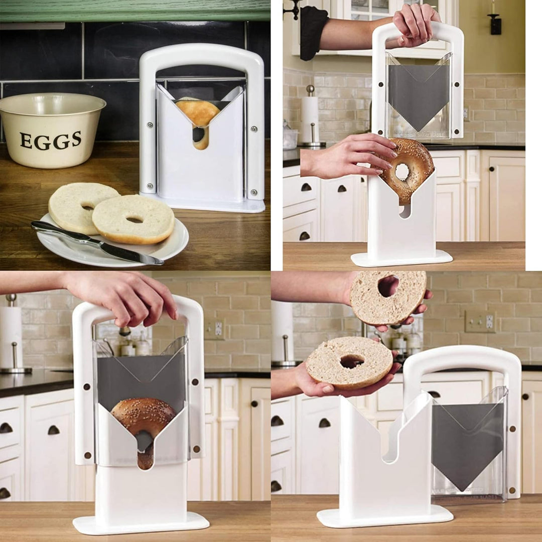 Bagel Guillotine Slicer Haushaltsbagelschneider Bagel Präzisionsschneider Bagel Cutter Schneiden Hil