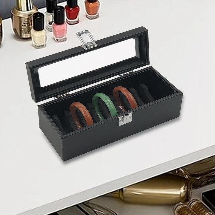 Armband-Aufbewahrungsbox, Armreif-Organizer-Box | PU-Leder-Vitrine, 10/20 -Fächer, Armreif-Aufbewahr