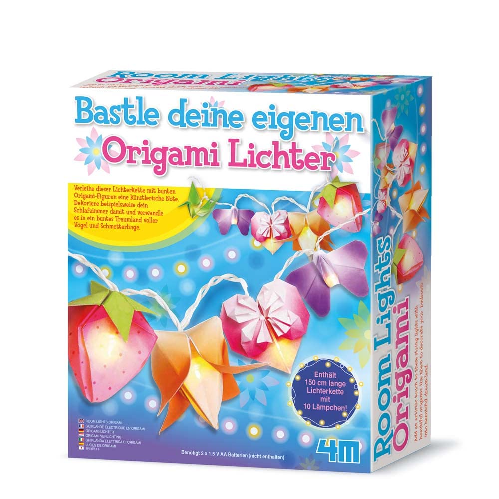 4M Create Your Own Beautiful Origami Lights - DIY Origami Lampen Bastelset für Kinder - Kreatives Ba