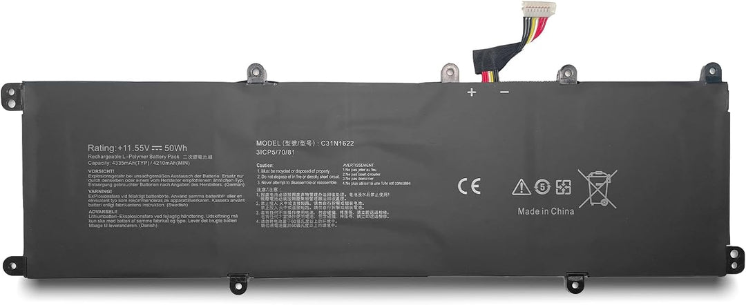 C31N1622 31CP5/70/81 Laptop Batterie Ersatz für Asus ZenBooK UX3430UA UX530UQ UX530UX UX430UA UX430U