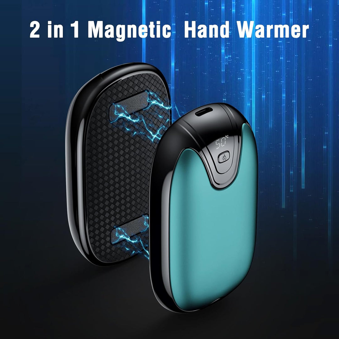 Handwärmer elektrisch,Split 2er-Pack Wiederaufladbar Handwärmer Tragbare Taschenwärmer, 3 Heizmodi T