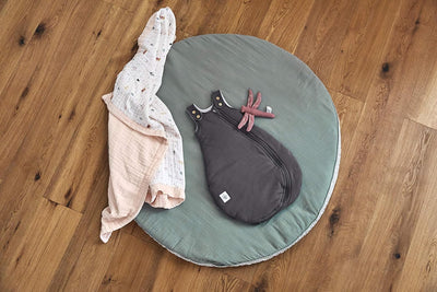 LÄSSIG Baby Sommerschlafsack ohne Ärmel Muslin Baumwolle GOTS zertifiziert unisex/Muslin Sleeping Ba